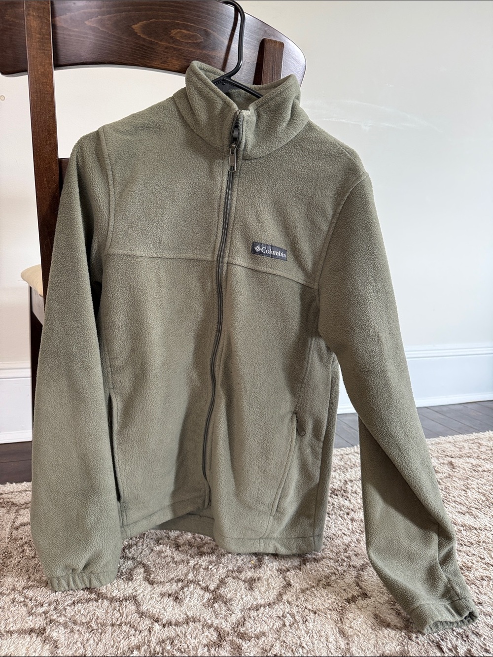 Columbia Olive Green Full-Zip Fleece Jacket